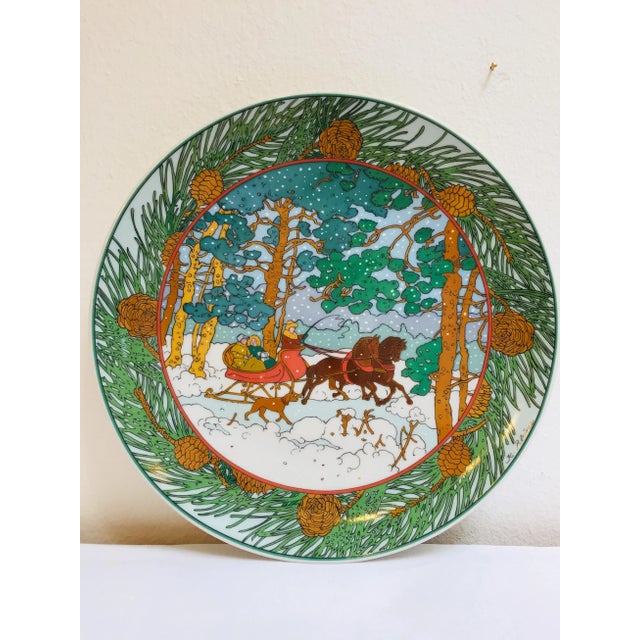 Winter Forest Decorative Plate by K. Blume for Villeroy & Boch, 1970s For Sale - Image 6 of 6