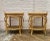 Mid-Century Modern A Pair of Vintage Mid 20th Century Coastal Oval Bamboo Rattan Side Tables For Sale - Image 3 of 9