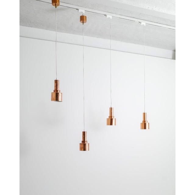 Swedish Mid-Century Copper T292 Pendants by Hans-Agne Jakobsson, 1950s, Set of 2 For Sale - Image 6 of 7