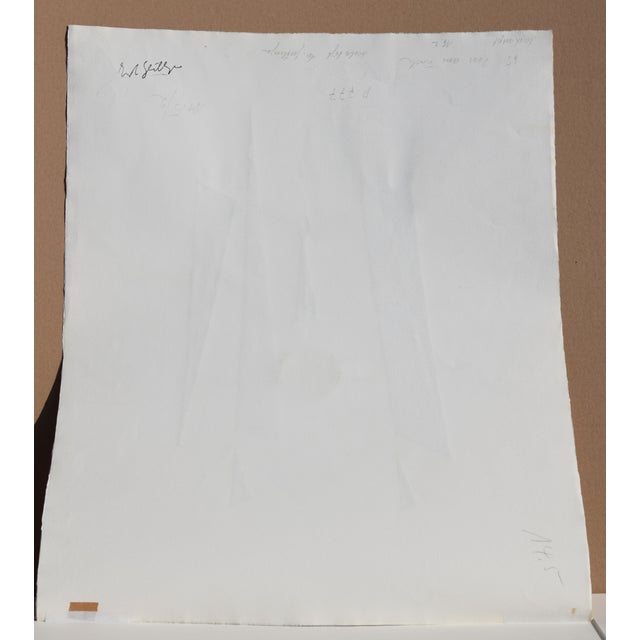 Ernst Geitlinger, Couple at the Table, 1965, Mixed Media on Paper For Sale - Image 11 of 12