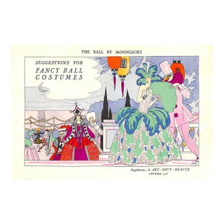 Suggestions for Fancy Ball Costumes Supplement De Art-Gout-Beaute Fevrier 1926 For Sale