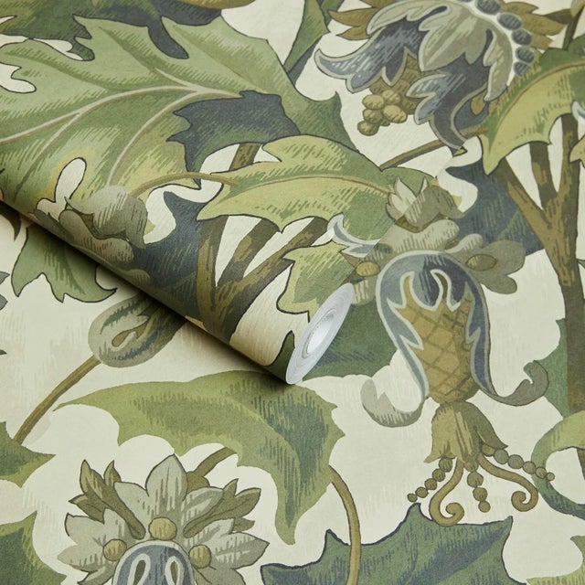 English House of Hackney Vespertine Wallpaper - Ecru For Sale - Image 3 of 4