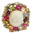 Bochic “Orient” Opal, Ruby & Sapphire Ring, Set 18K Yellow Gold & Silver For Sale