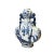 2010s Chinese Blue White Porcelain People Theme Flower Shape Vase For Sale - Image 5 of 7
