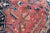 1930s Vintage Medallion Design Ink Blue Scarlet Red Low Pile Wool Hand-Knotted Rug - 7’5” X 10’7” For Sale - Image 10 of 10