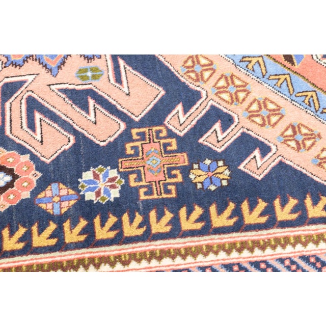 Vintage Hand-Knotted Persian Ardebil Rug 4'3" X 6'9" For Sale - Image 4 of 11