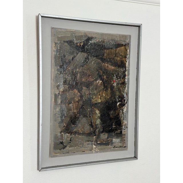 Erik Emanuelsson, Composition, 1960s, Oil on Panel, Framed For Sale - Image 14 of 17