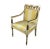 Gold Vintage Late 20th French Empire Style Giltwood Armchairs With Striped Fabric For Sale - Image 8 of 11