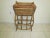 1980s Bamboo Rattan Accent Table With Built in Serving Tray Boho Tropical Vintage For Sale - Image 12 of 12