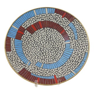 Mid-Century Mosaic Wall Plate by R. Zimmermann for Ritter, 1950s For Sale
