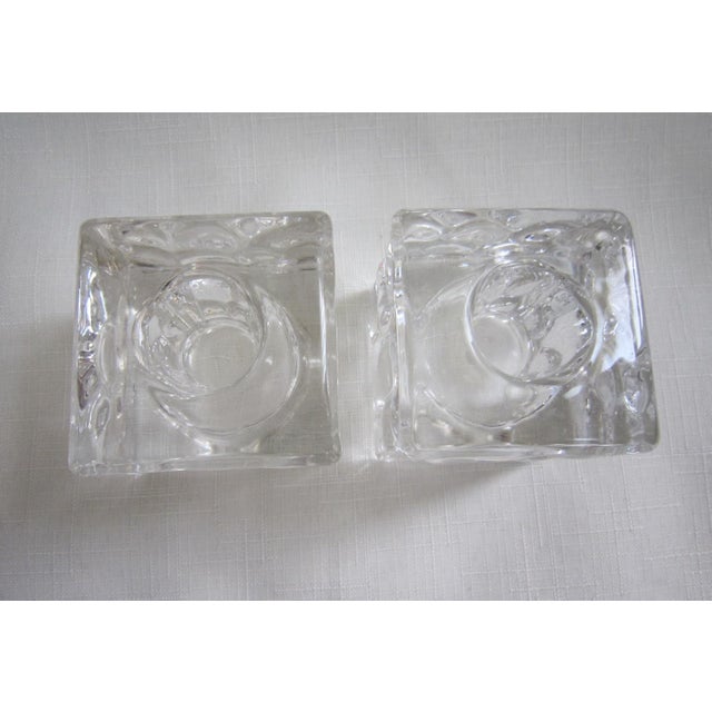 1970s Vintage Honey Comb Candlesticks, Pair For Sale - Image 5 of 5