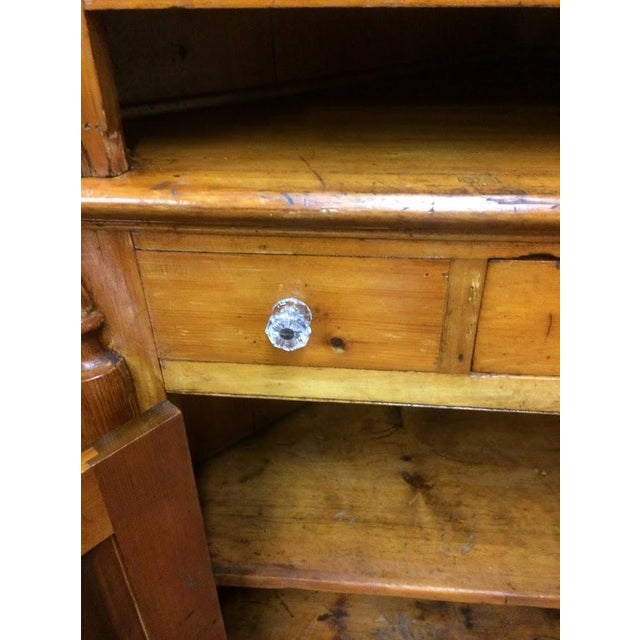 Antique Pine Corner Cabinet, Rustic Corner Cabinet For Sale - Image 12 of 14