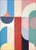 2026, Art Deco Painting Triptych, Slippery Slope, Acrylic Paint on Watercolor Paper, Pastel Pattens by Natalia Roman For Sale - Image 4 of 11