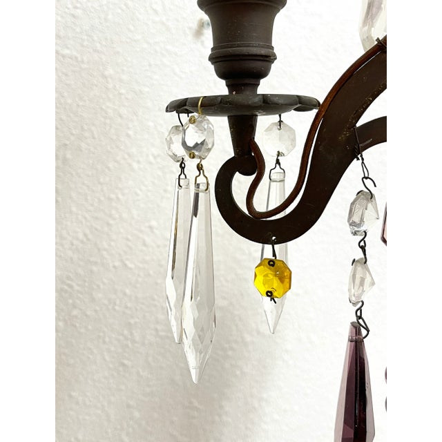 Vintage Chandelier With Murano Glass Fruit For Sale - Image 4 of 13