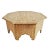 Tan Octagon Mogul Style Wood Coffee Table For Sale - Image 8 of 8