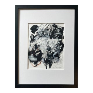 Abstract Mixed-Media Drawing “Body Language" For Sale