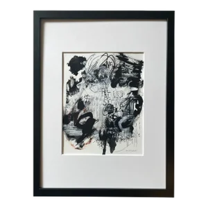 Abstract Mixed-Media Drawing “Body Language"