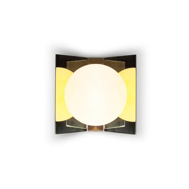 Contemporary Twain Brass Wall Light by Lexavala For Sale - Image 3 of 5