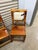 Vintage Rustic Wood Dining Chairs With Genuine Upholstery Cow Hide Set of 4 For Sale In Atlanta - Image 6 of 6