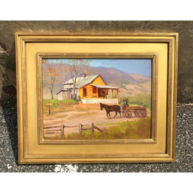 1940s Eugene Dyczkowski Carolina Scenę Oil For Sale In Greensboro - Image 6 of 7