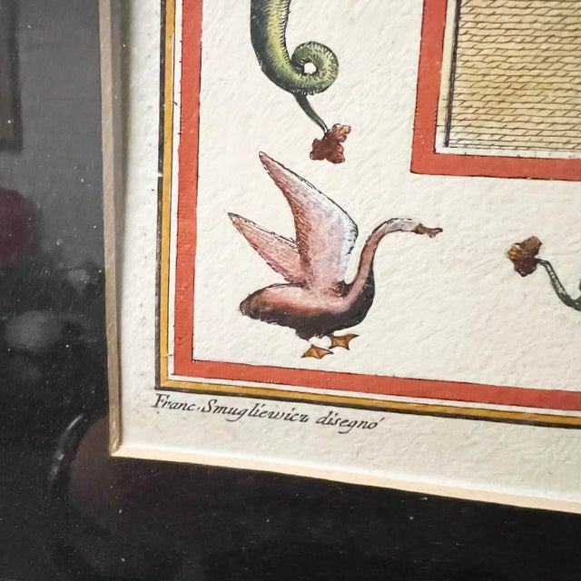 Antique Engraving of a Scene From Nero’s Domus Aureus, Framed For Sale In New York - Image 6 of 11