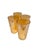 Mid-Century Modern 1930s Jeannette Marigold Peach Luster Honeycomb Tumblers - Set of 4 For Sale - Image 3 of 12