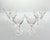 American 1950s Tiffin Franciscan “Surf” Water Glasses - Set of 6 For Sale - Image 3 of 6