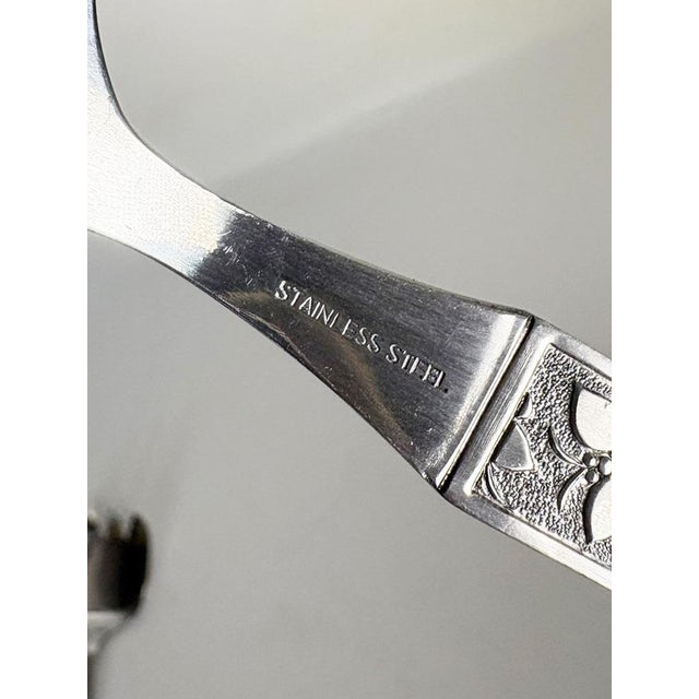 20th Century Art Deco Metal Salad Servers, France, Set of 2 For Sale - Image 10 of 14