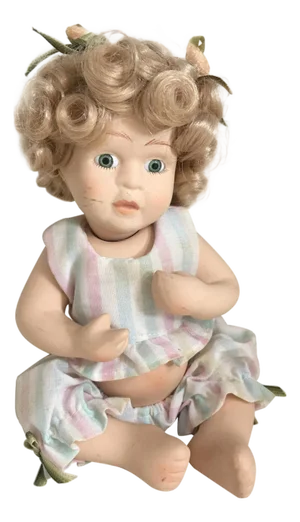 Mid 20th Century Bisque Porcelain Doll