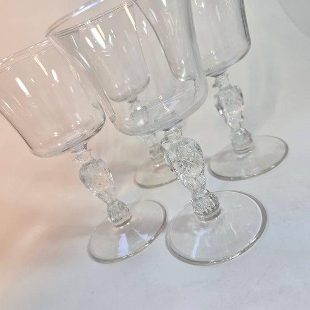 Hollywood Regency Bicentennial Eagle Stemmed Goblets- Set of Four For Sale - Image 9 of 14