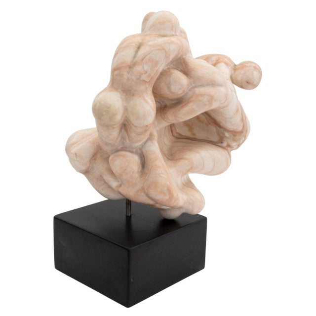 Late 20th Century Ann Aptekar Figural Group Marble Sculpture For Sale - Image 5 of 9
