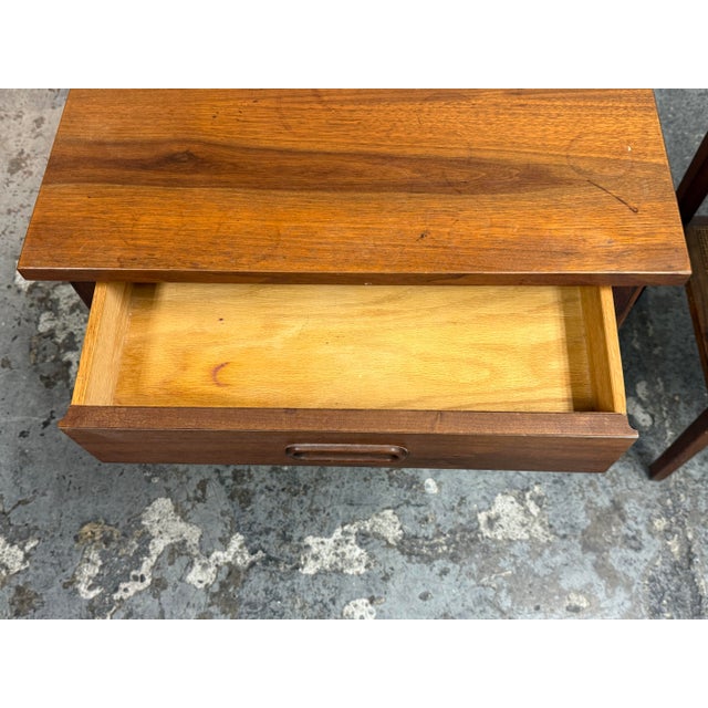 Jack Cartwright for Founders Furniture 1960's Walnut Nightstands, Pair For Sale - Image 10 of 12