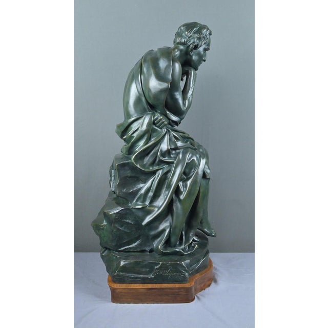 Chiparus, Sculpture The Thinker, 1890s, Bronze For Sale - Image 10 of 18