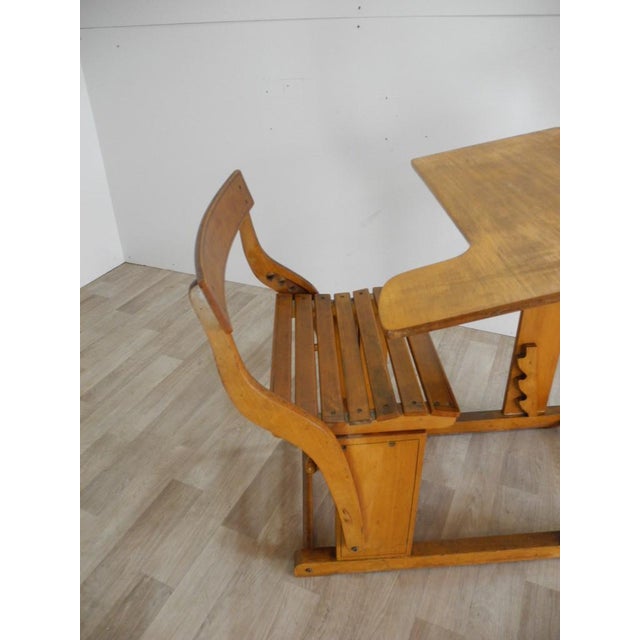 Wood Art Nouveau School Desk, 1890s For Sale - Image 7 of 18