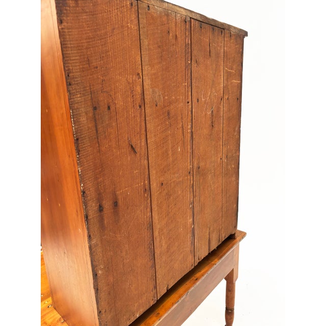 Early American Country Pine Two-Piece Plantation Desk Secretary, Circa 1830–1850 For Sale - Image 18 of 18