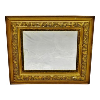 Antique Victorian Gold Gilt Mirror For Sale