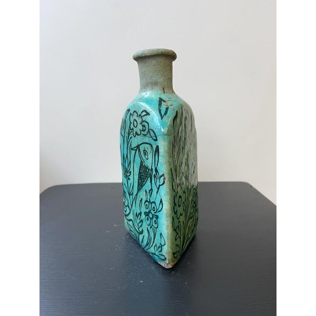 Turquoise Triangular Vases, Set of 2 For Sale - Image 5 of 11