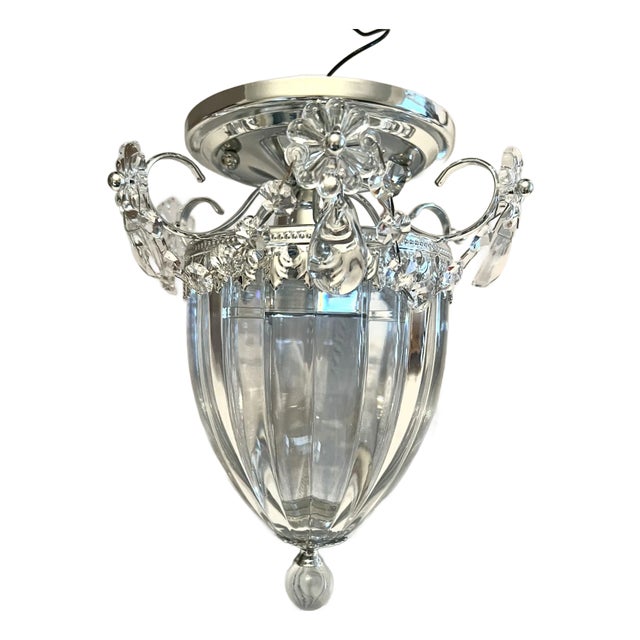Schonbek Bagatelle Semi Flush Crystal Pendant For Sale