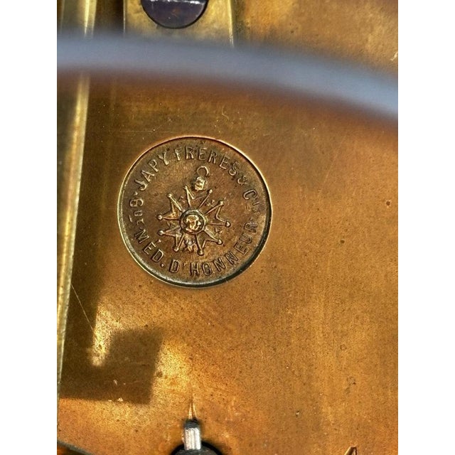 Victorian French Clock on Stand by Japy Frere For Sale - Image 14 of 17