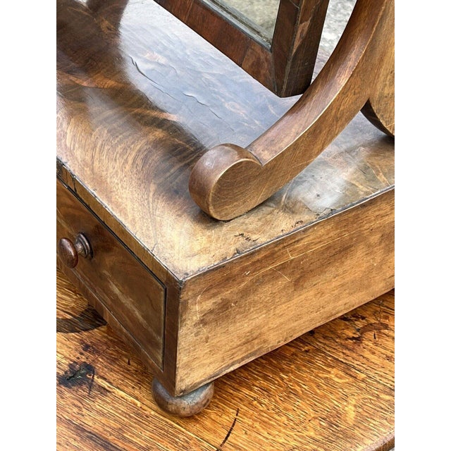 Victorian Dressing Mirror with Drawers in Mahogany For Sale - Image 5 of 10