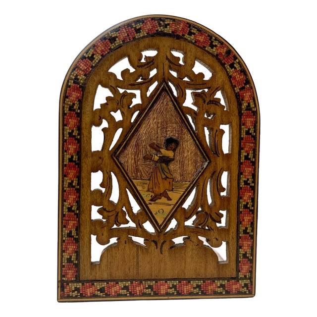 Vintage Italian Bookend in Walnut, 1920s For Sale