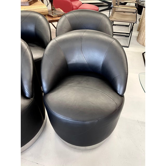 2000 - 2009 J Robert Scott Barrel Swivel Chairs For Sale - Image 5 of 10