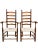 1920s Americana High Country Style Ladder-Back Chairs - Set of 2 For Sale - Image 4 of 10