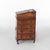 Davenport Antique English Burl 4 Drawer Leather Top Davenport C1880 For Sale - Image 4 of 9