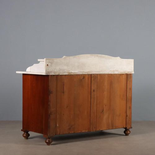 Antique Chest of Drawers in Mahogany and Ebony, Italy, 20th Century For Sale - Image 12 of 13
