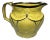 Antique Canary Yellow Silver Luster Pitcher: Staffordshire Regency Jug For Sale