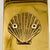 1970s Vintage Brass Wall Mounted Match Stick Holder With Scallop Shell For Sale - Image 5 of 9