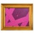 Bright pink and purple piece by Ron Giusti. Featuring his iconic clean lines and paint drips, this piece is simple yet...