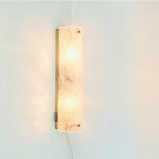 1970s Mid-Century Modern Tubular Murano Glass Wall Sconces from Hillebrand, Germany, 1970s, Set of 2 For Sale - Image 5 of 10