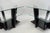 Late 20th Century Black Lacquer & Glass 3 Tier Space Age End Tables - A Pair For Sale - Image 4 of 11